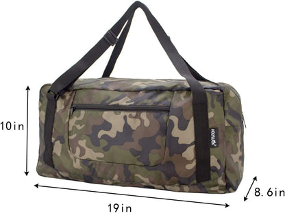 Foldable Travel Duffel Bag For Women & Men Luggage Great for Gym - Fluorescent yellow