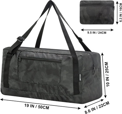 Foldable Travel Duffel Bag For Women & Men Luggage Great for Gym - Fluorescent yellow