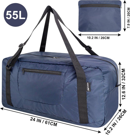 Foldable Travel Duffel Bag For Women & Men Luggage Great for Gym - Fluorescent yellow