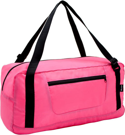 Foldable Travel Duffel Bag For Women & Men Luggage Great for Gym - Fluorescent yellow