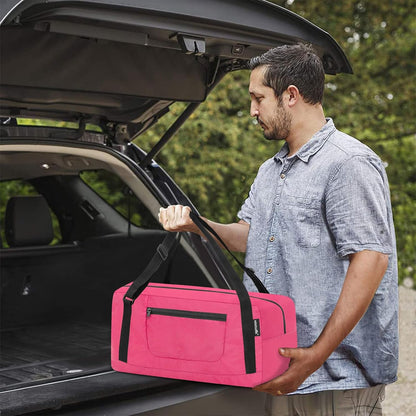 Foldable Travel Duffel Bag For Women & Men Luggage Great for Gym - Fluorescent yellow