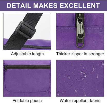 Foldable Travel Duffel Bag For Women & Men Luggage Great for Gym - Fluorescent yellow