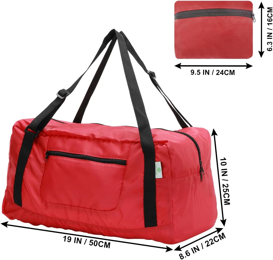 Foldable Travel Duffel Bag For Women & Men Luggage Great for Gym - Fluorescent yellow