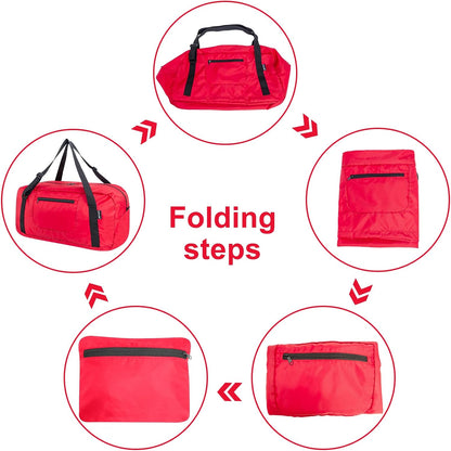 Foldable Travel Duffel Bag For Women & Men Luggage Great for Gym - Fluorescent yellow