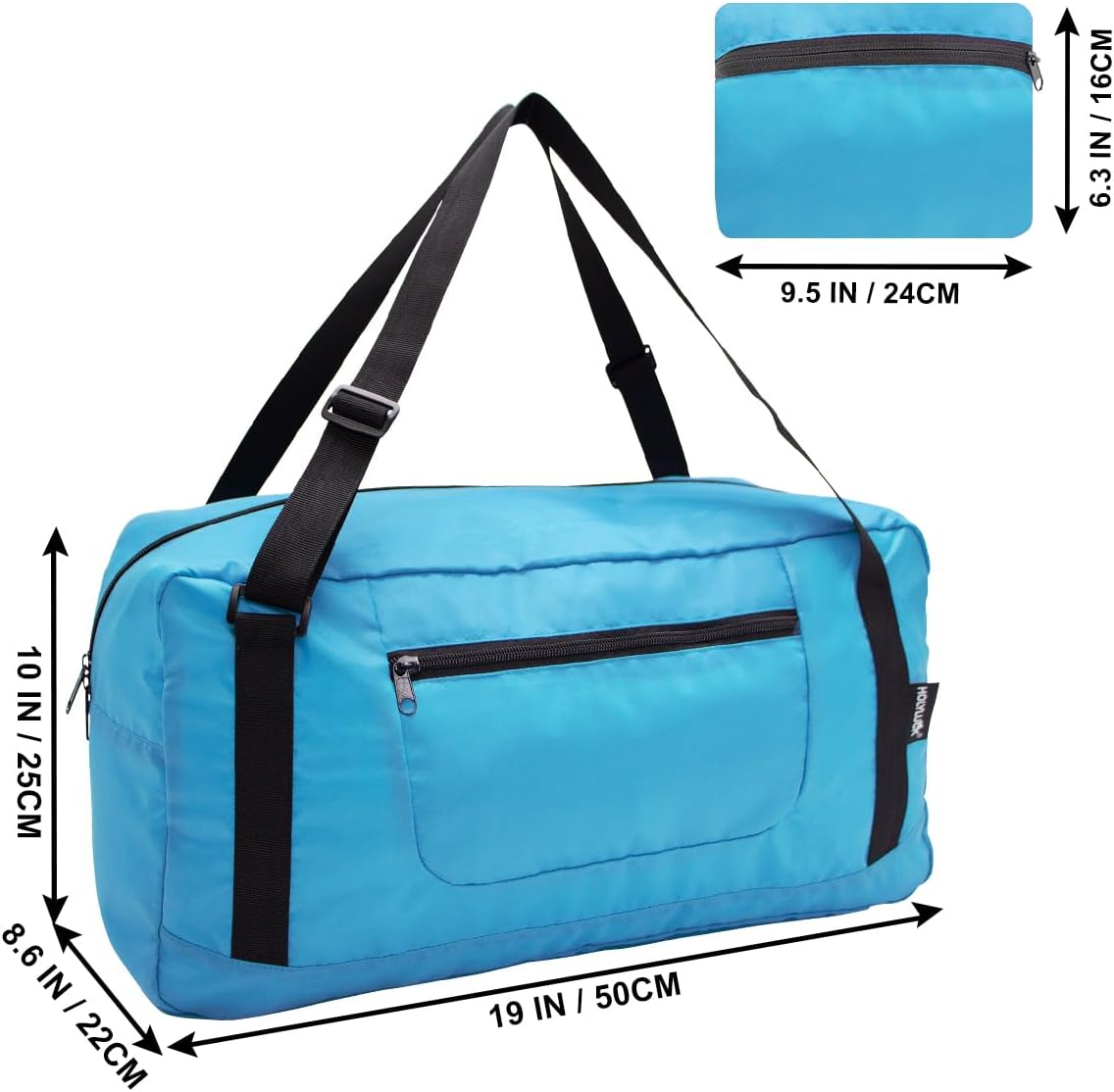 Foldable Travel Duffel Bag For Women & Men Luggage Great for Gym - Fluorescent yellow