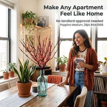 DK177 Led Branch Light Battery Operated Lighted Branch Vase Filler Willow Tree Artificial Little Twig Power Brown 30 Inch 20 LED for Indoor Romantic, Multicolor Light