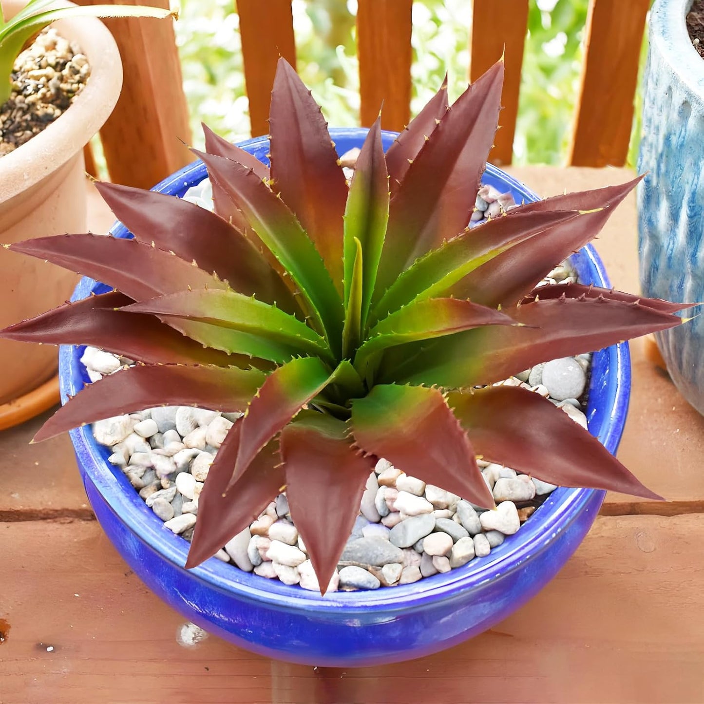 Succulents Plants Artificial, Large Fake Succulents Unpotted Flowers Pineapple Grass Greenery Plants for Home Outdoor Wedding Floral Arrangement Green