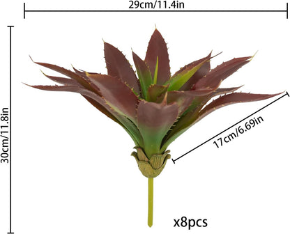Succulents Plants Artificial, Large Fake Succulents Unpotted Flowers Pineapple Grass Greenery Plants for Home Outdoor Wedding Floral Arrangement Green