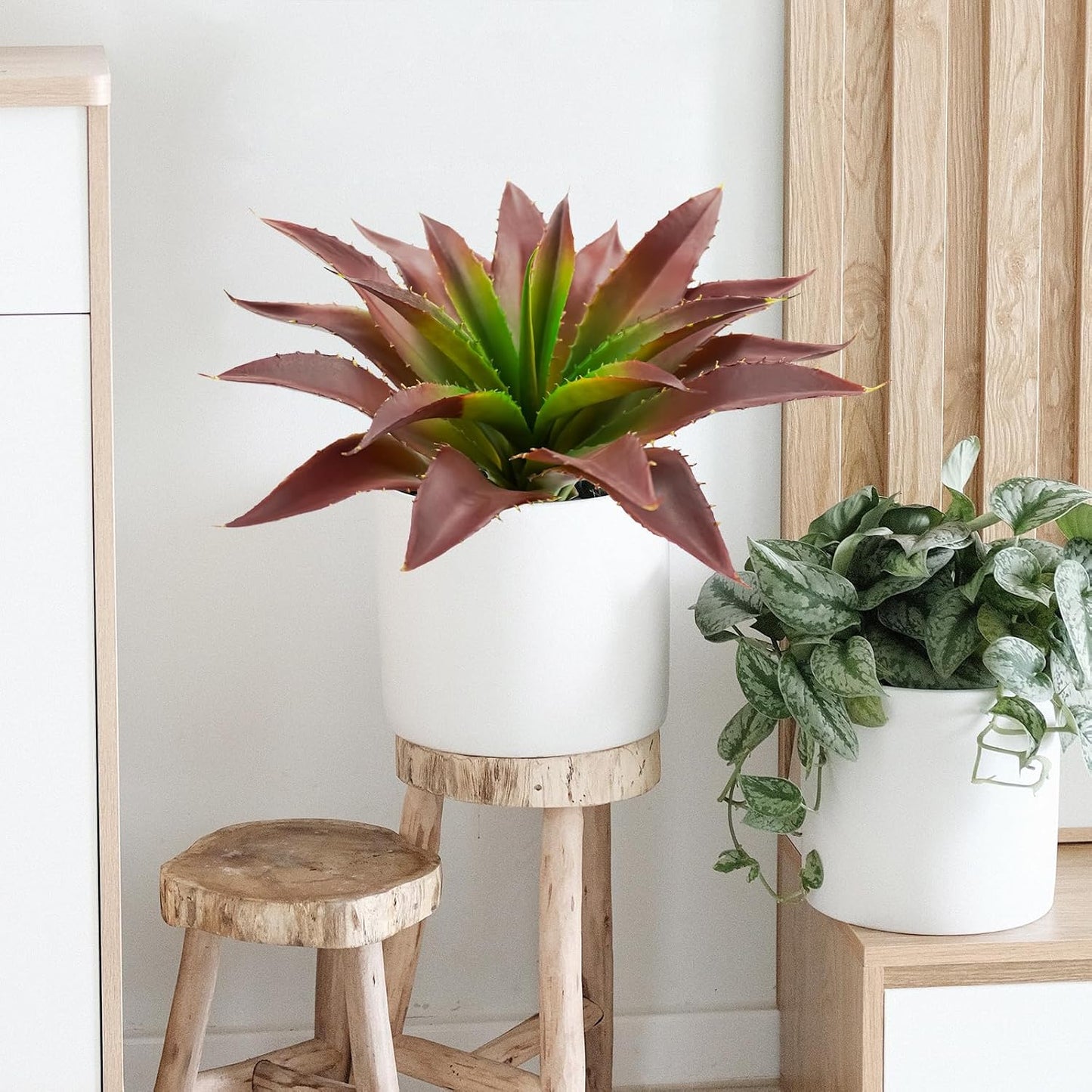 Succulents Plants Artificial, Large Fake Succulents Unpotted Flowers Pineapple Grass Greenery Plants for Home Outdoor Wedding Floral Arrangement Green