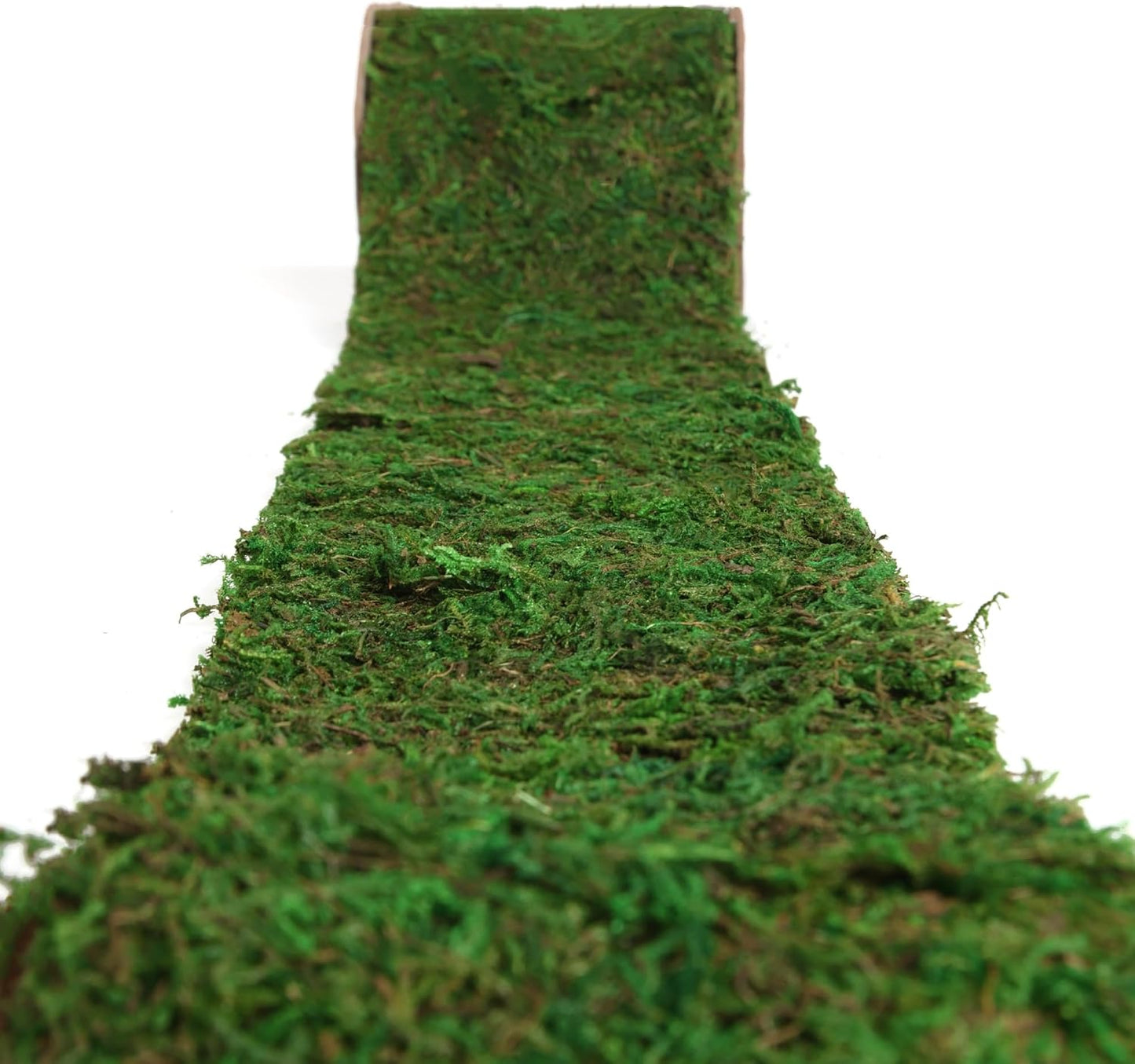 Moss Roll, Dried Moss for Crafts, Moss Table Runner for Fairy Gardens, Wedding Woodland Decor, Preserved Moss Mat for Table Decoration (12" W x 60" L)