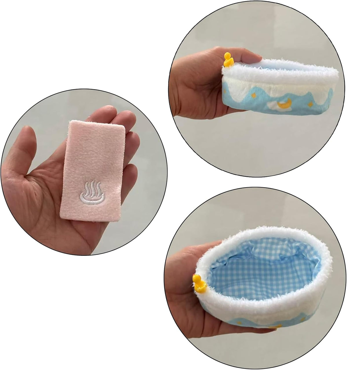 Hamster Mini Cotton Sofa Chair, Small Animal Blue Red Bed Cozy with Pillow, Cage Decor Photo Toys, Relax Habitat House Accessories, Sleep Pad Rest Nest for Hamster, Mice, Rat.