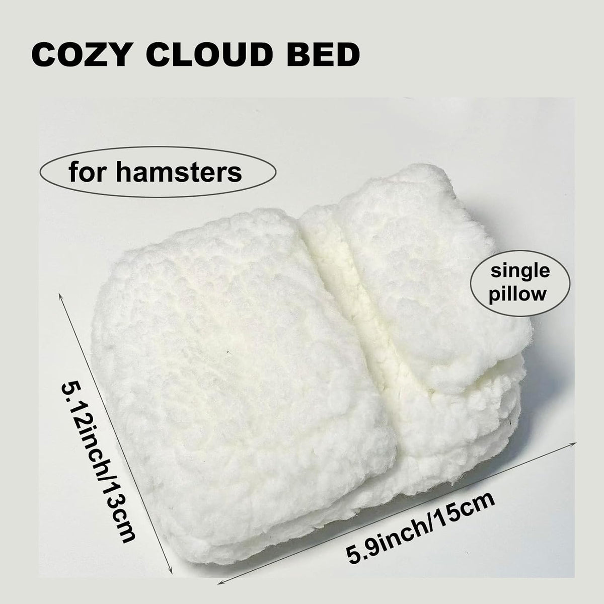 Hamster Mini Cotton Sofa Chair, Small Animal Blue Red Bed Cozy with Pillow, Cage Decor Photo Toys, Relax Habitat House Accessories, Sleep Pad Rest Nest for Hamster, Mice, Rat.