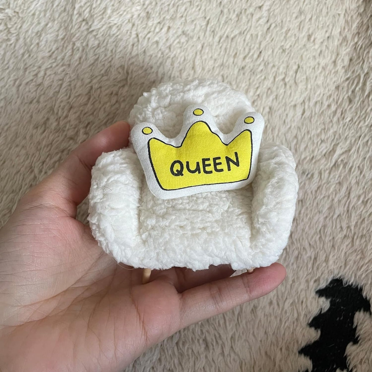 Hamster Mini Cotton Sofa Chair, Small Animal Blue Red Bed Cozy with Pillow, Cage Decor Photo Toys, Relax Habitat House Accessories, Sleep Pad Rest Nest for Hamster, Mice, Rat.