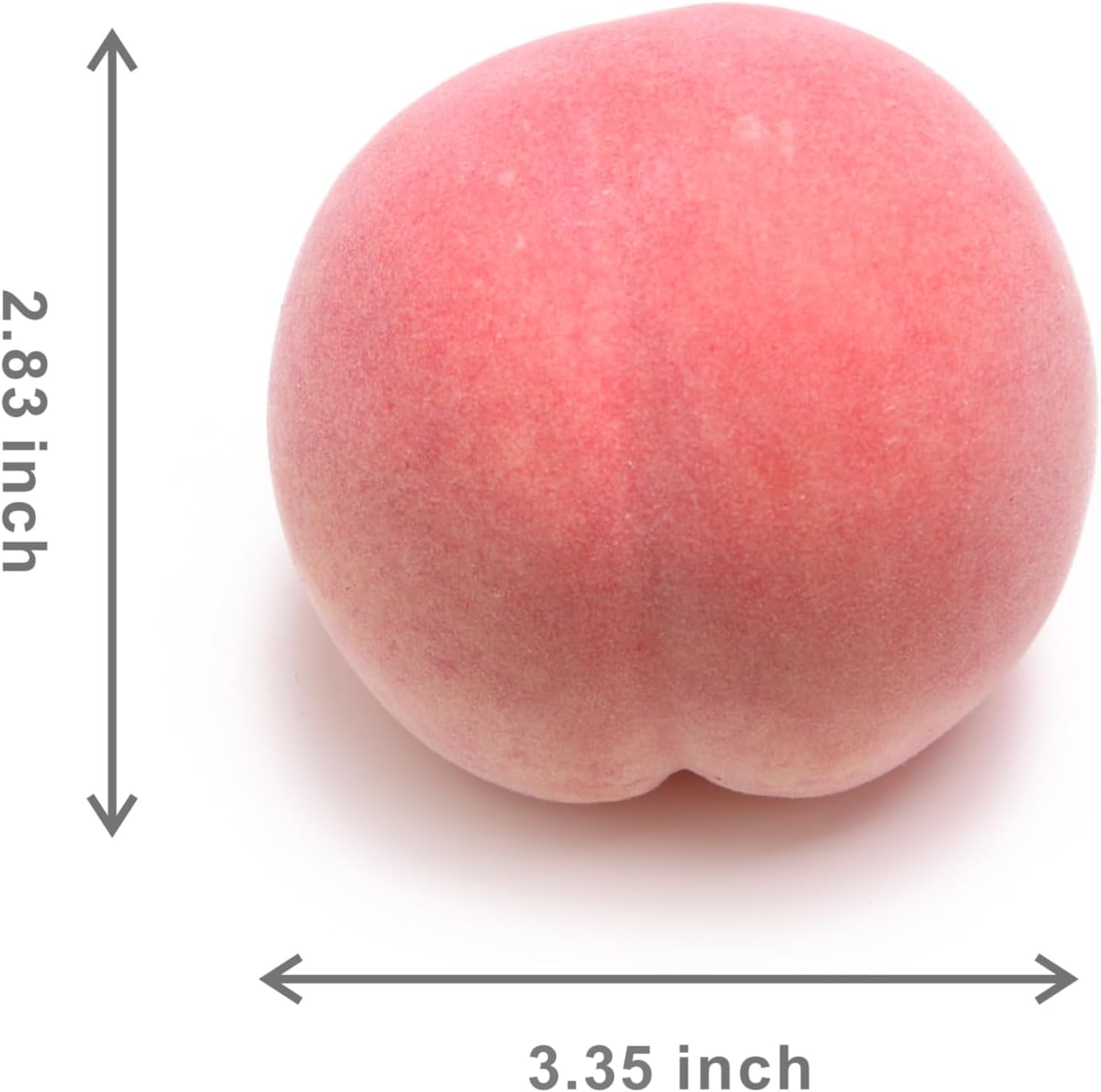 Caihao 6PCS Artificial Fruits, Foam Peaches, Decorative Fruits and Pink Peaches are Lifelike and Very Suitable for Counters, Glass Jars, Dining Tables and Christmas Home Decorations.