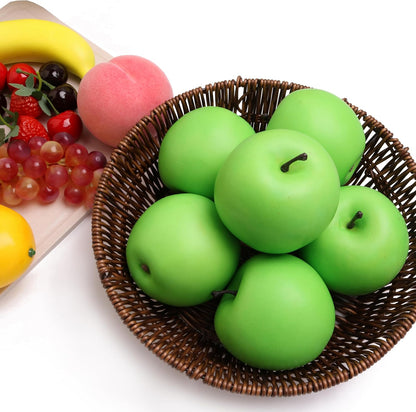 Caihao 6PCS Artificial Fruits, Foam Peaches, Decorative Fruits and Pink Peaches are Lifelike and Very Suitable for Counters, Glass Jars, Dining Tables and Christmas Home Decorations.