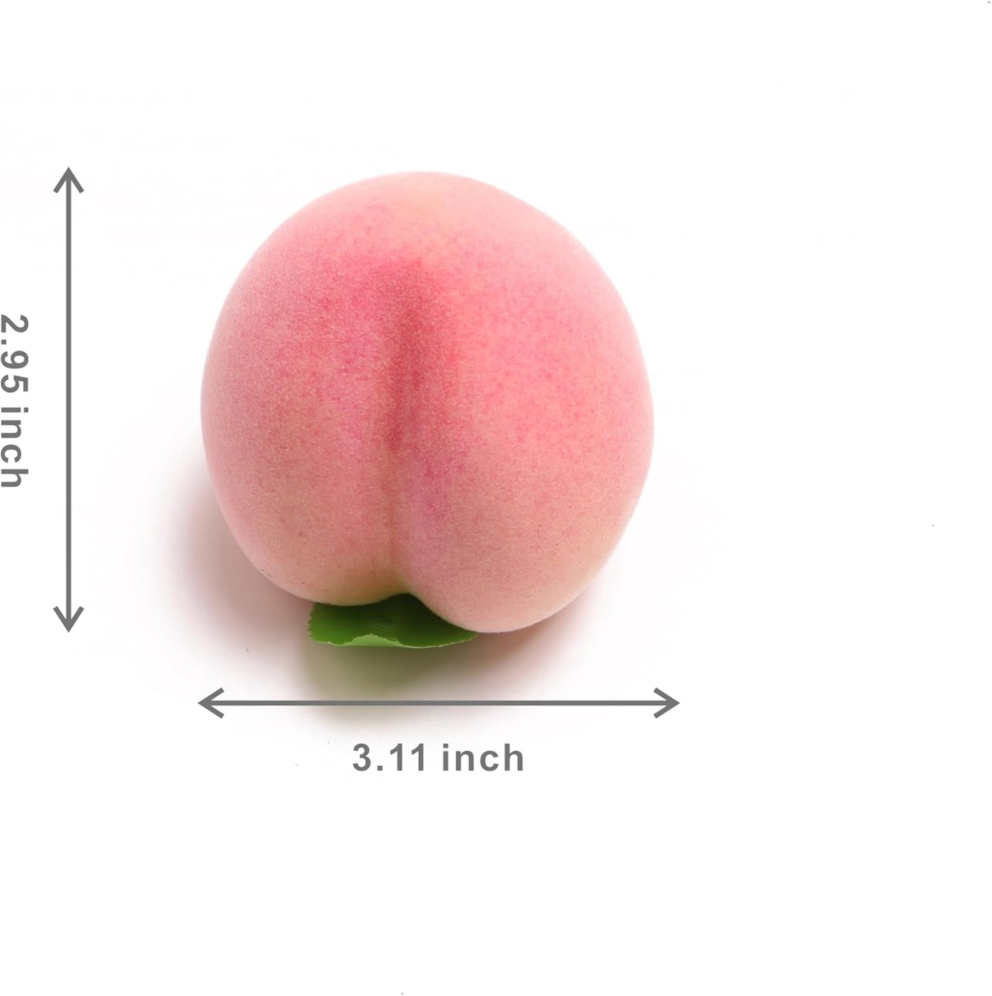 Caihao 6PCS Artificial Fruits, Foam Peaches, Decorative Fruits and Pink Peaches are Lifelike and Very Suitable for Counters, Glass Jars, Dining Tables and Christmas Home Decorations.