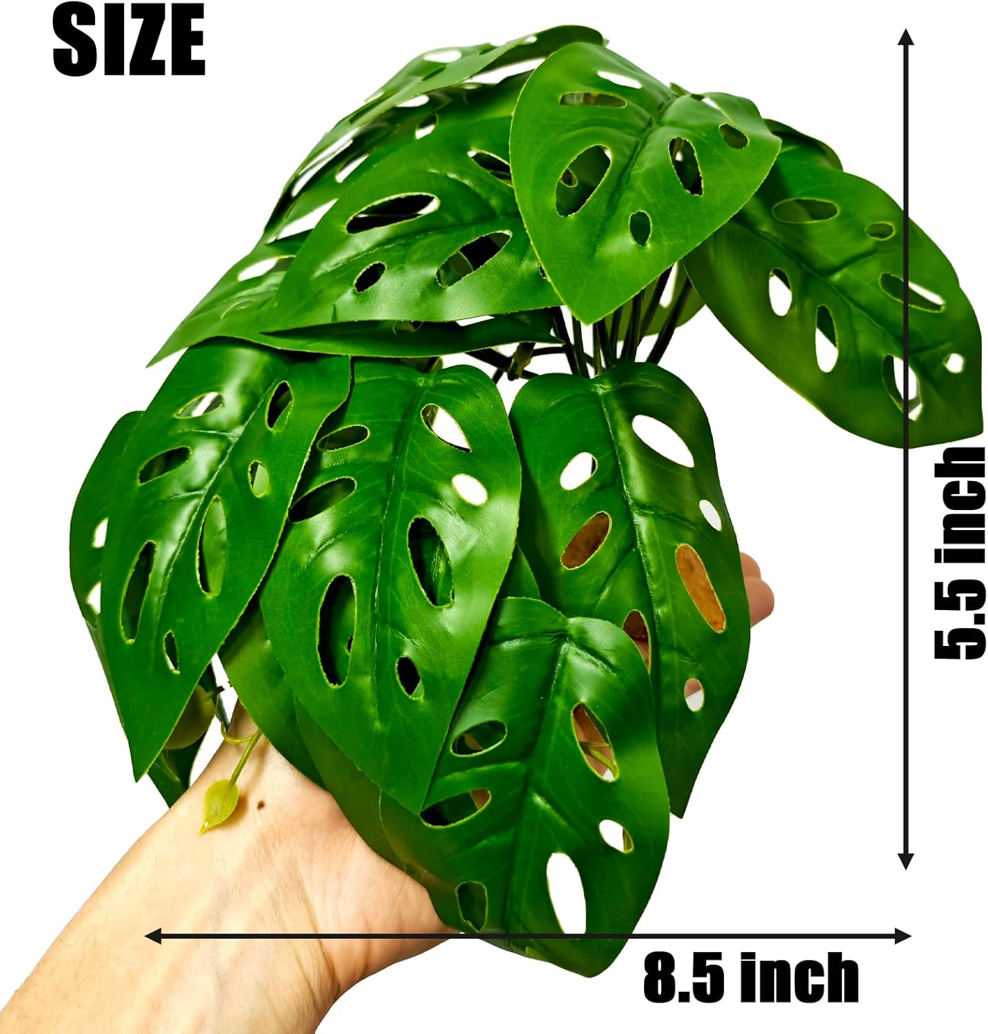 Reptile Artificial Plants Terrarium Decor, Fake Desert Plants Bearded Dragon Tank Decorations Accessories fit Crested Gecko Leopard Lizard Chameleon Ball Python Snake Frog - Tillandsia