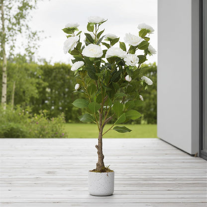 3FT Artificial Cedar Topiary Trees Set of 2, with Planter - Colors A