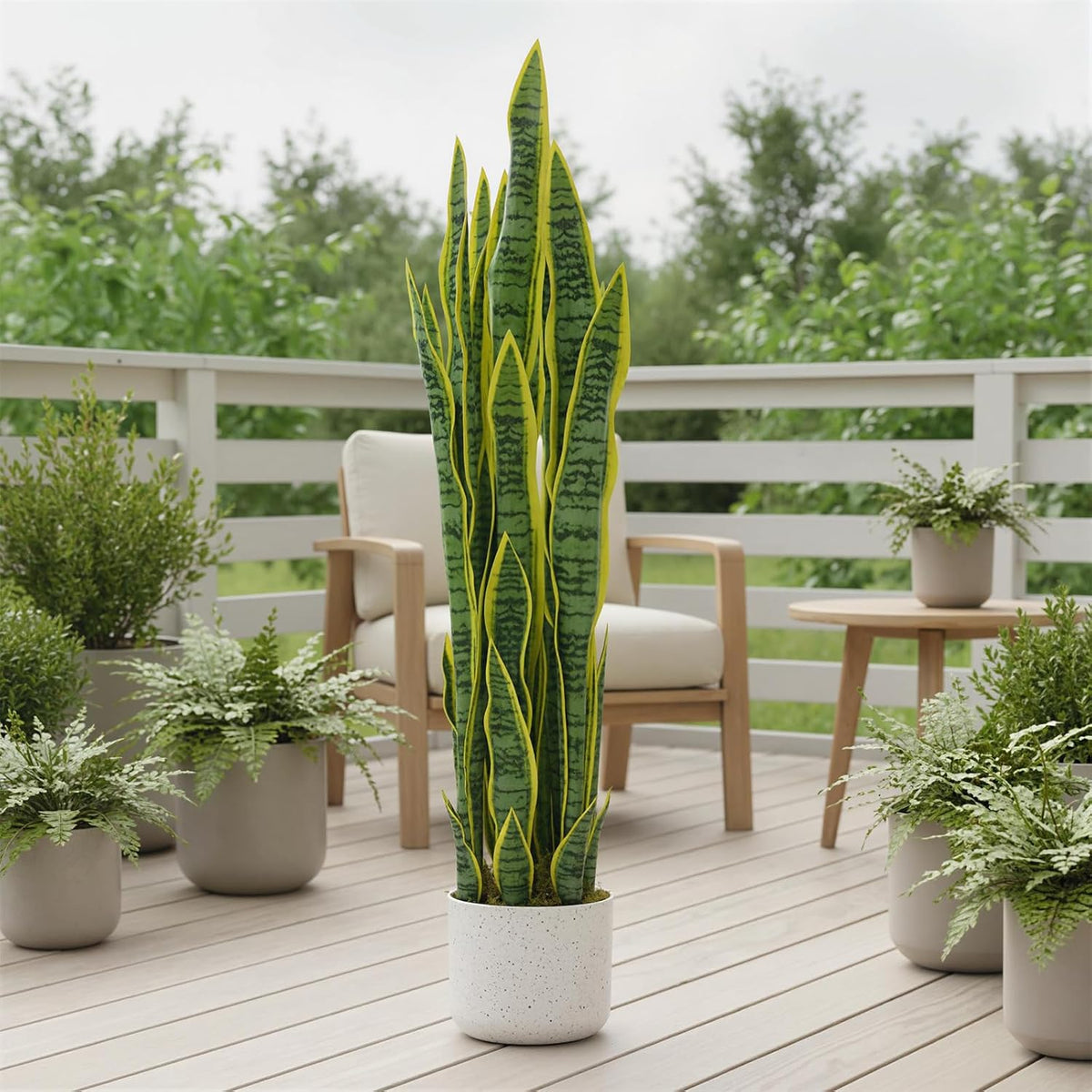 3FT Artificial Cedar Topiary Trees Set of 2, with Planter - Colors A