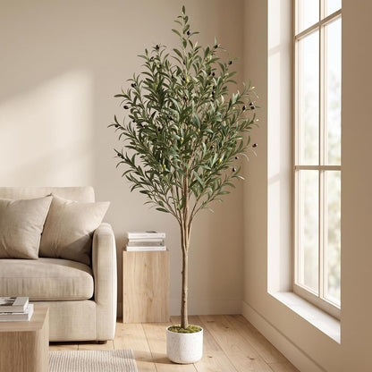 3FT Artificial Cedar Topiary Trees Set of 2, with Planter - Colors A