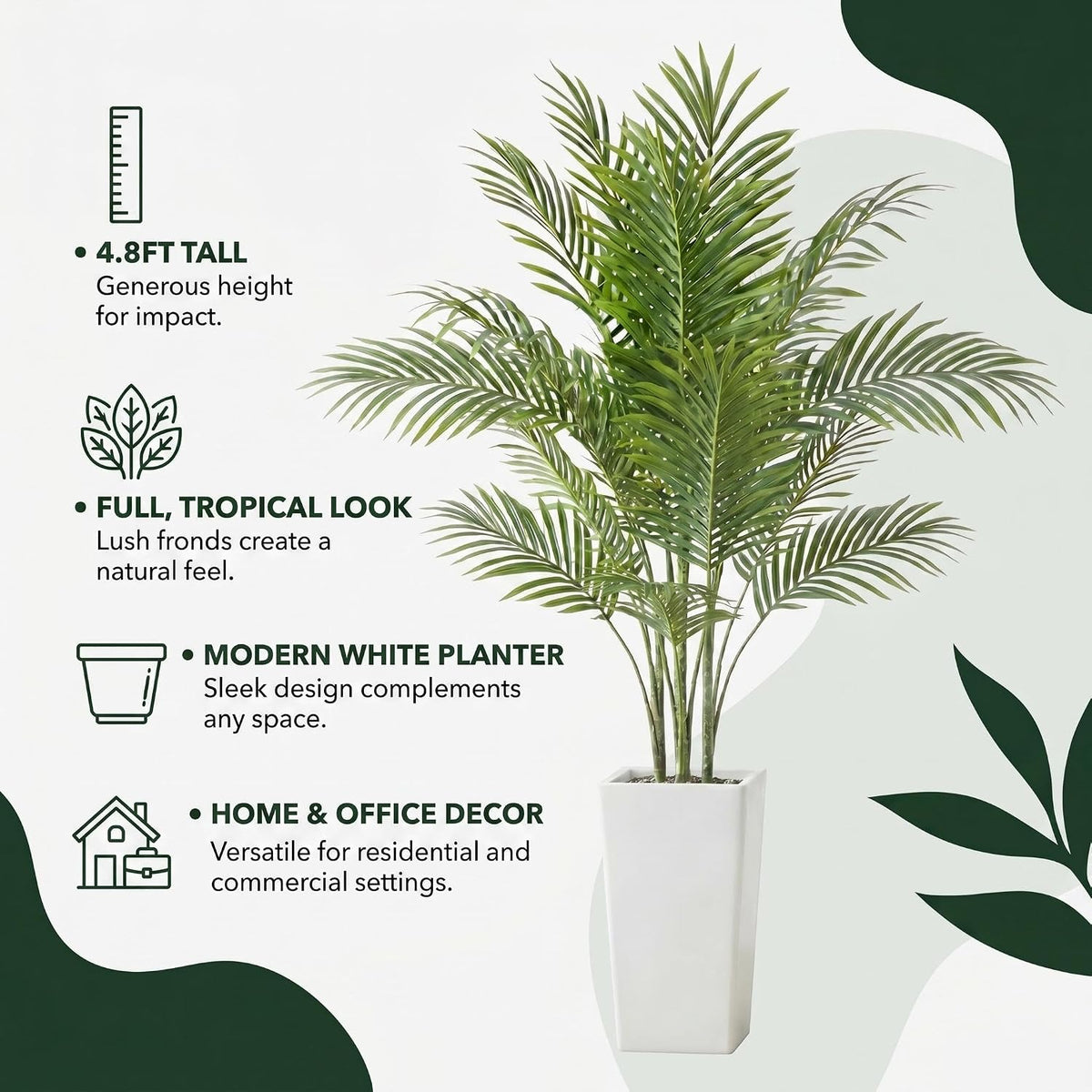 3FT Artificial Cedar Topiary Trees Set of 2, with Planter - Colors A