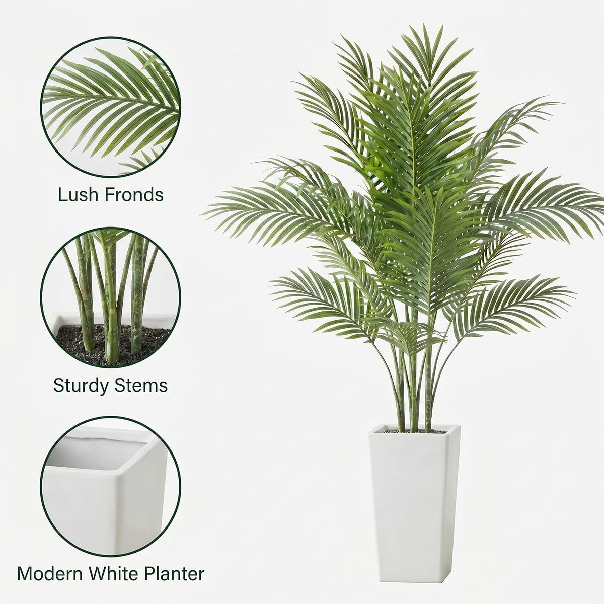 3FT Artificial Cedar Topiary Trees Set of 2, with Planter - Colors A
