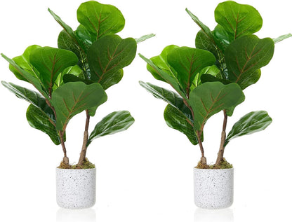 3FT Artificial Cedar Topiary Trees Set of 2, with Planter - Colors A