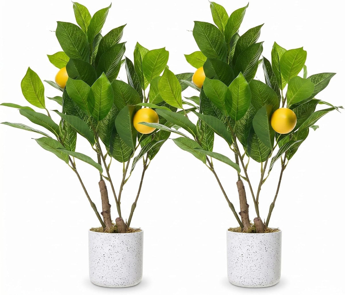 3FT Artificial Cedar Topiary Trees Set of 2, with Planter - Colors A