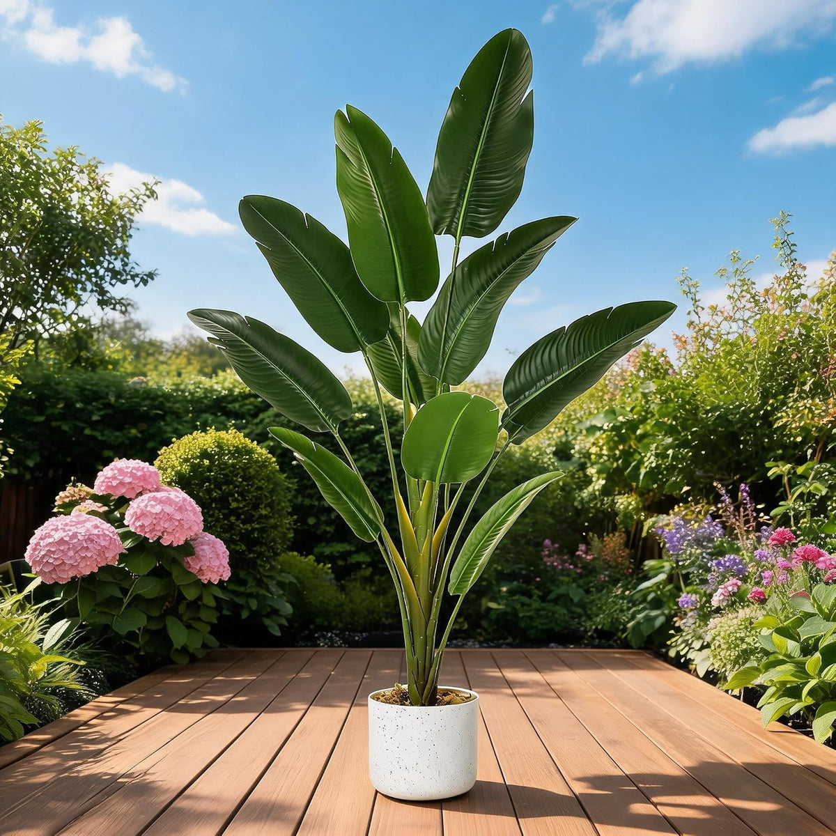 3FT Artificial Cedar Topiary Trees Set of 2, with Planter - Colors A