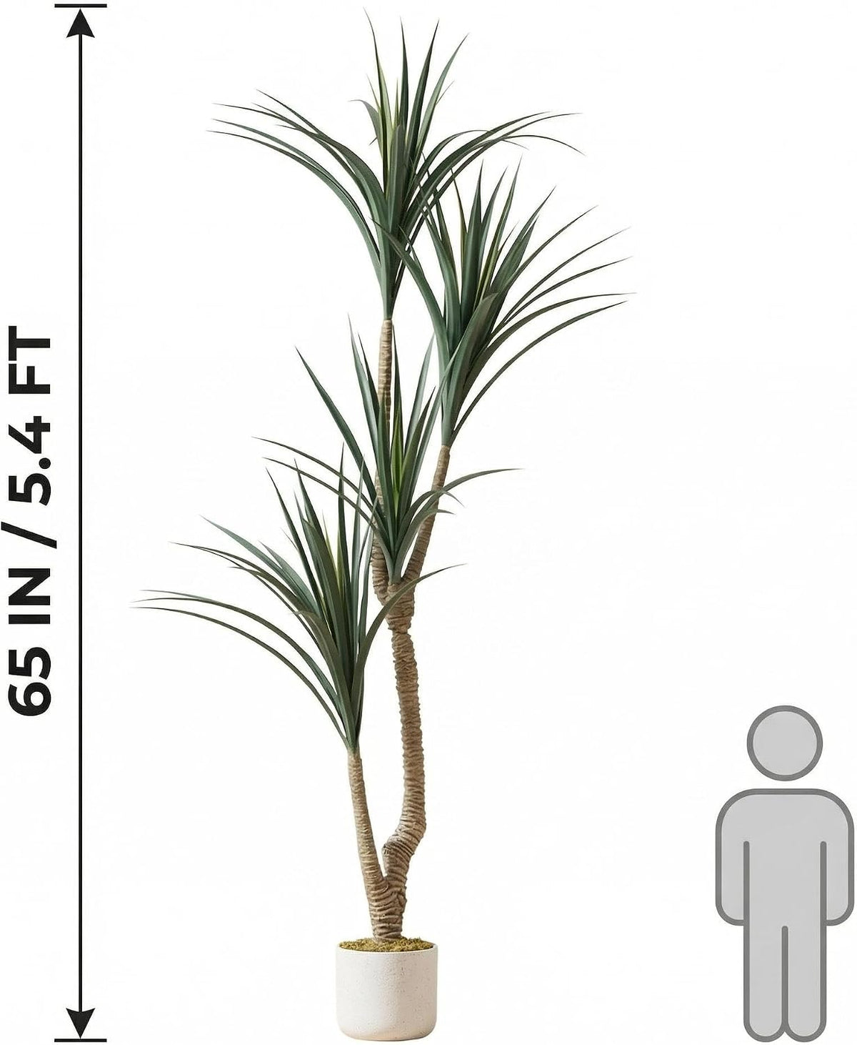 3FT Artificial Cedar Topiary Trees Set of 2, with Planter - Colors A