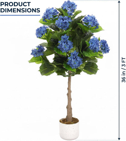 3FT Artificial Cedar Topiary Trees Set of 2, with Planter - Colors A