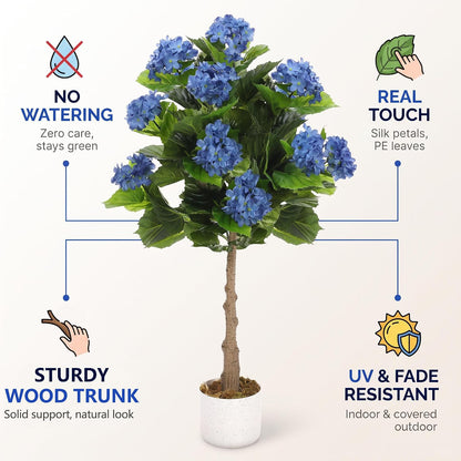 3FT Artificial Cedar Topiary Trees Set of 2, with Planter - Colors A
