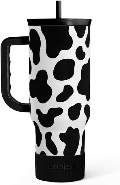 Lemon 40oz Tumbler with Handle and Straw, Insulated Stainless Steel Travel Coffee Mug for Women Girls, Gift Idea for Birthday Christmas Mothers Day Summer Vacation