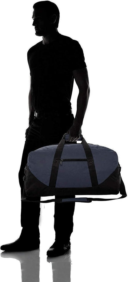 Duffle Bag, Gym, Travel Bag Two Tone (Yellow - small (14" x 8.5" x 8.5"))