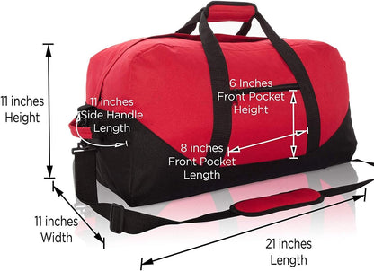 Duffle Bag, Gym, Travel Bag Two Tone (Yellow - small (14" x 8.5" x 8.5"))