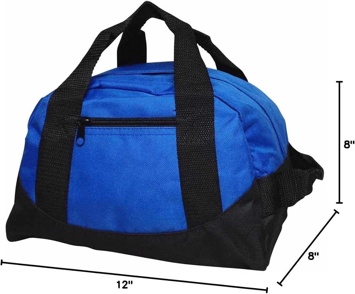 Duffle Bag, Gym, Travel Bag Two Tone (Yellow - small (14" x 8.5" x 8.5"))