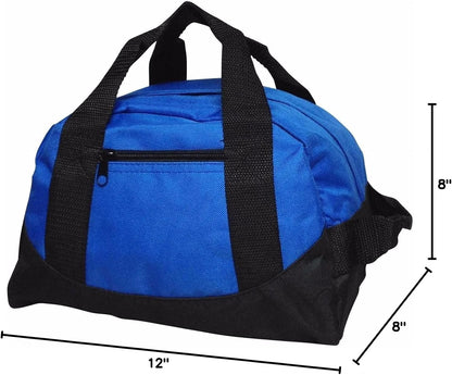 Duffle Bag, Gym, Travel Bag Two Tone (Yellow - small (14" x 8.5" x 8.5"))