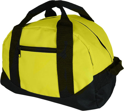 Duffle Bag, Gym, Travel Bag Two Tone (Yellow - small (14" x 8.5" x 8.5"))