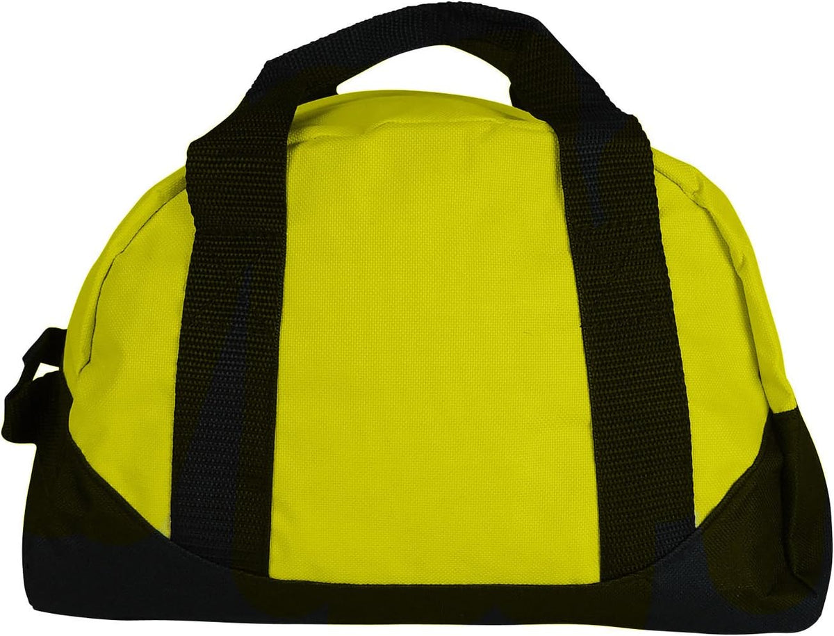 Duffle Bag, Gym, Travel Bag Two Tone (Yellow - small (14" x 8.5" x 8.5"))