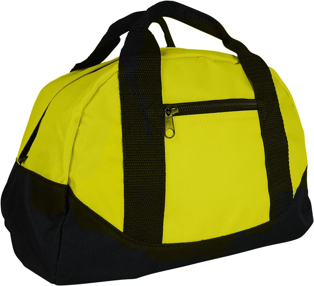 Duffle Bag, Gym, Travel Bag Two Tone (Yellow - small (14" x 8.5" x 8.5"))