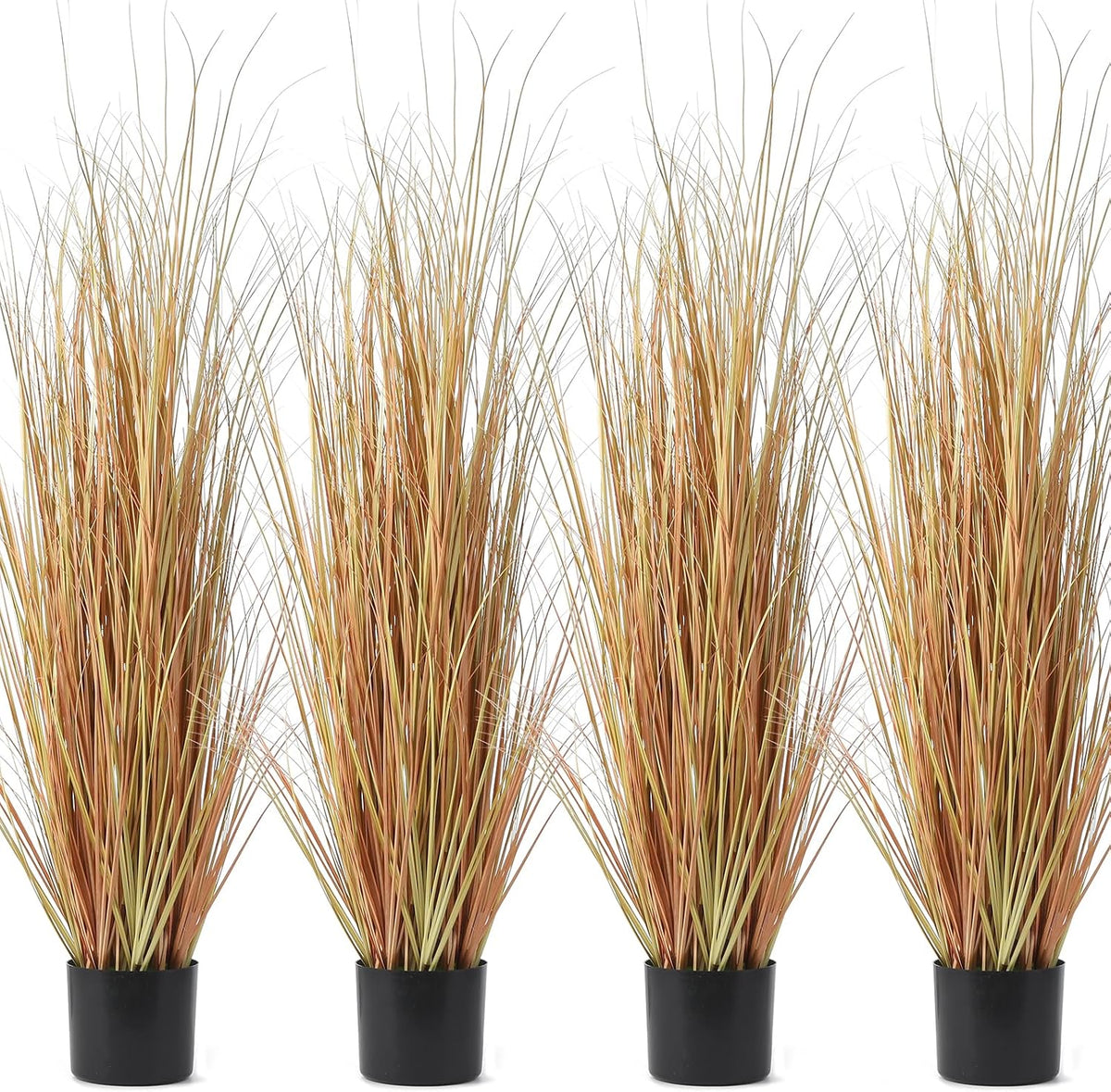 6 PCS 4 ft Tall Artificial Grass for Outdoor Indoor Fake Pampas Plant