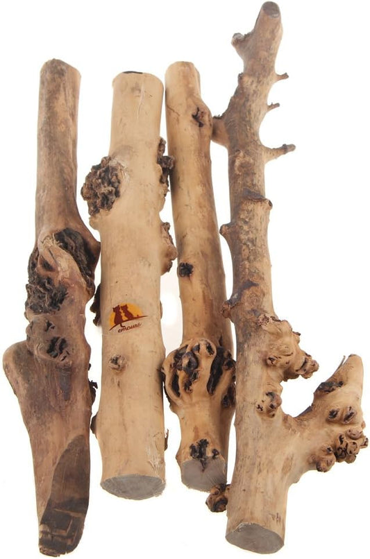 Reptile Décor Natural Forest Branch Terrarium Wood Aquarium Ornament, 4 Pack