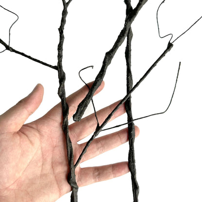 3Pcs 37" Lifelike Curly Branches Dry Artificial Twigs Fake Plants Bendable Sticks Stems for DIY Craft Vases Home Wedding Garden Hotel Office Decor