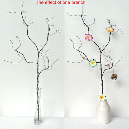 3Pcs 37" Lifelike Curly Branches Dry Artificial Twigs Fake Plants Bendable Sticks Stems for DIY Craft Vases Home Wedding Garden Hotel Office Decor