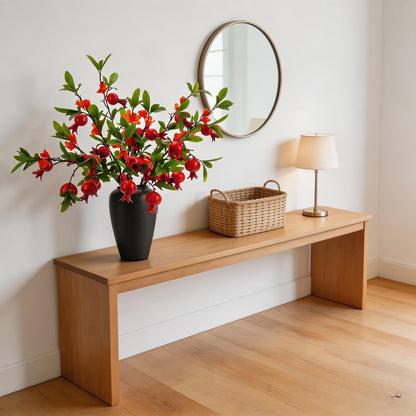 Artificial Pomegranate Fruit Flowers, 3pcs, 37 inch