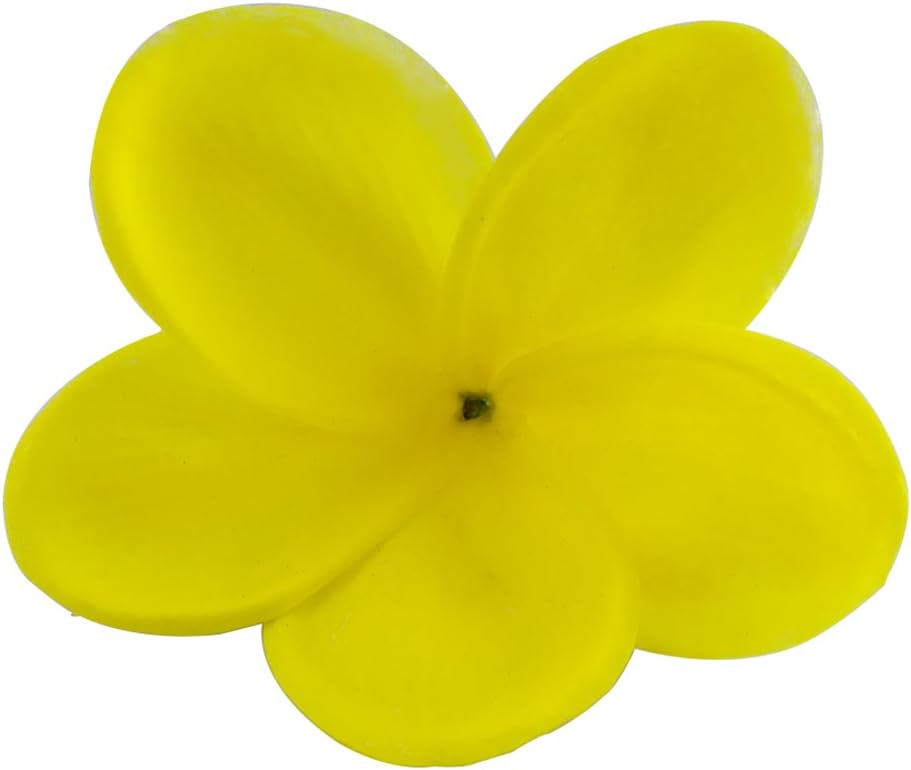 Bunch of 10 PU Real Touch Lifelike Artificial Plumeria Frangipani Flower Bouquets Fake Wedding Cake Home Party Decoration (White)