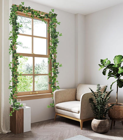 3Strand Fake Vines Artificial Ivy Garland Silk Greenery Plant 6.3Ft
