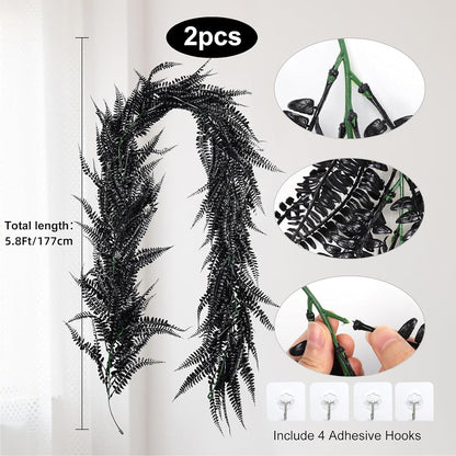 3Strand Fake Vines Artificial Ivy Garland Silk Greenery Plant 6.3Ft
