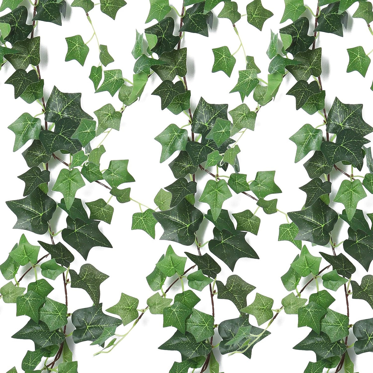 3Strand Fake Vines Artificial Ivy Garland Silk Greenery Plant 6.3Ft