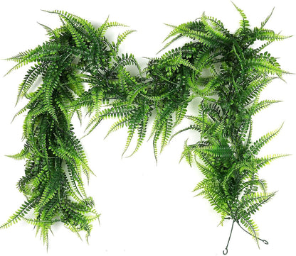 3Strand Fake Vines Artificial Ivy Garland Silk Greenery Plant 6.3Ft